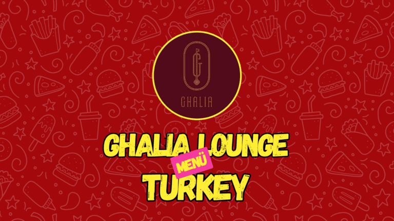 Ghalia Lounge Menü