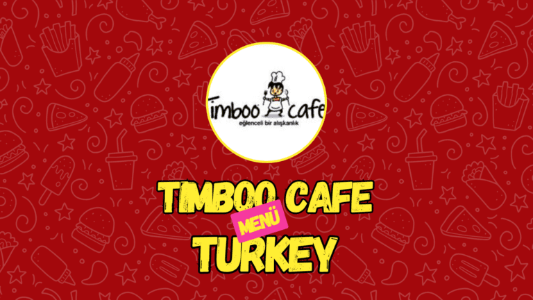 Timboo Cafe Menü Fiyatları