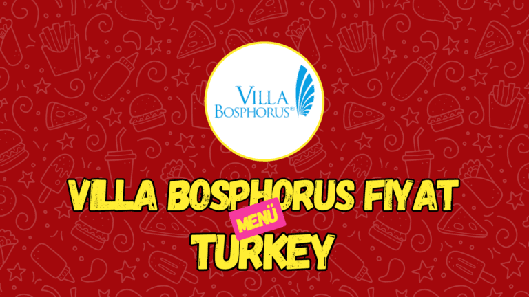 Villa Bosphorus Menü Fiyat